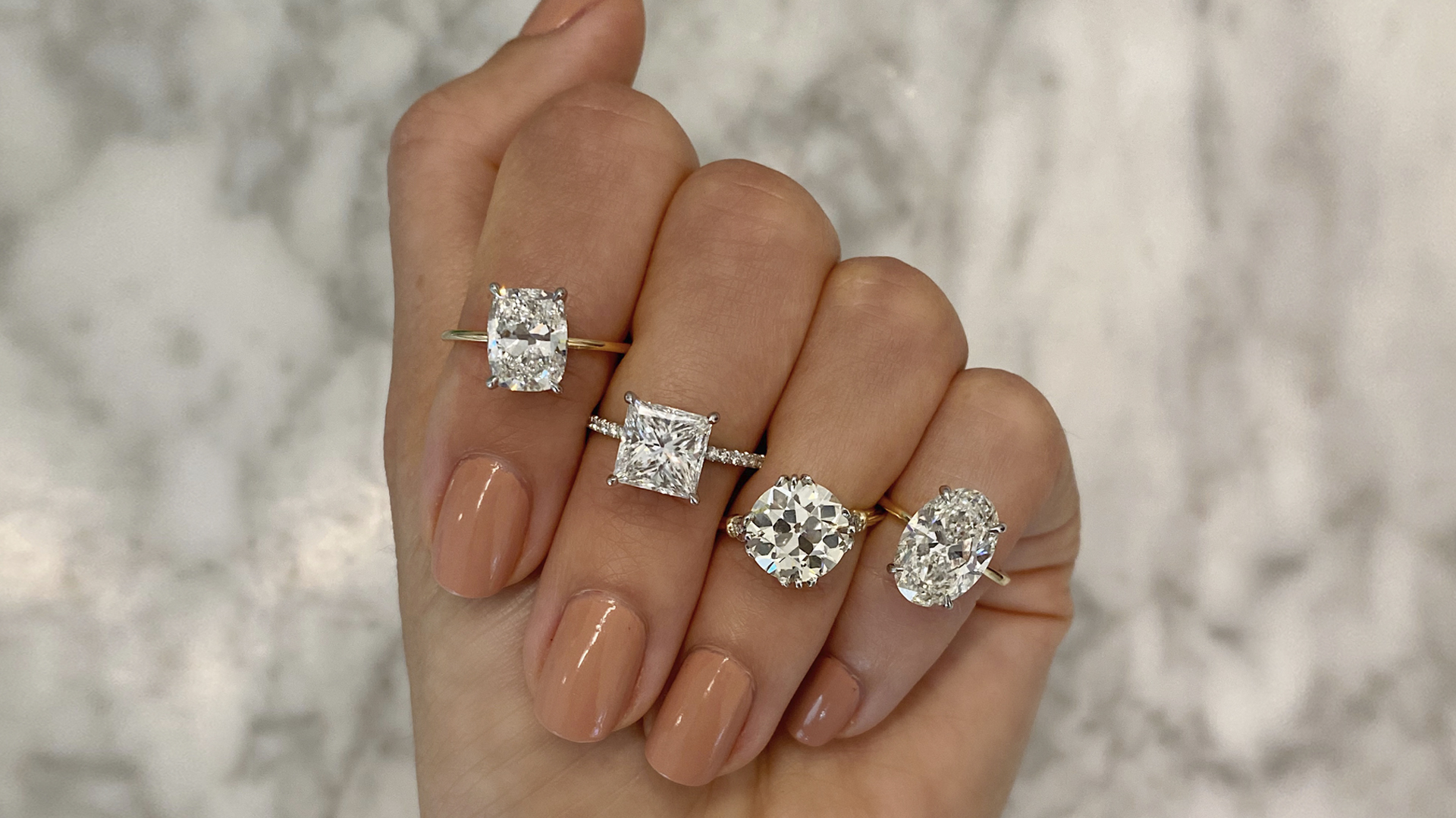 Ladies Diamond 3 ct 14K White Gold Unique Right Hand Ring 205200