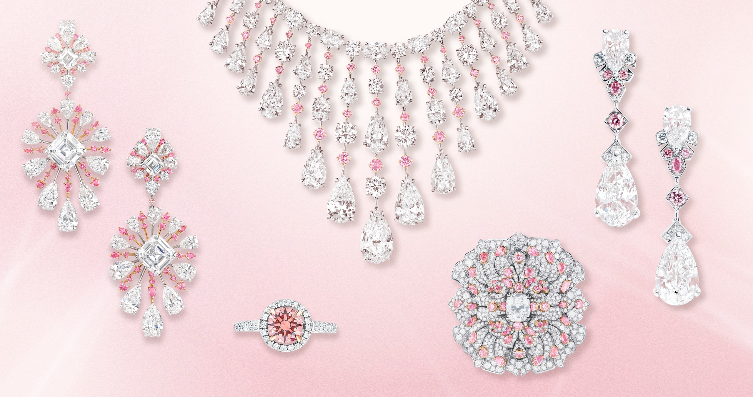 Pink Diamond Necklace Set : Amazon.in: Fashion