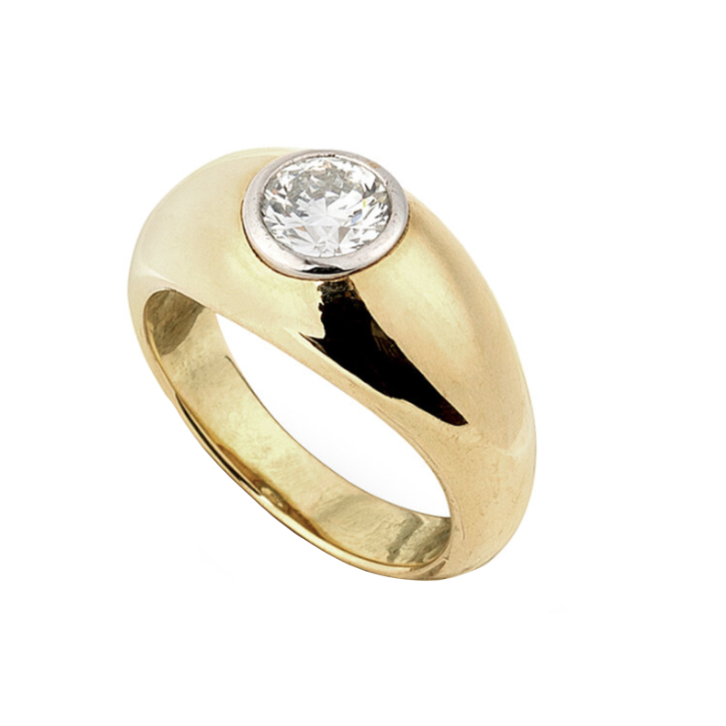 Heavy Gold and Diamond Ring - Only Natural Diamonds