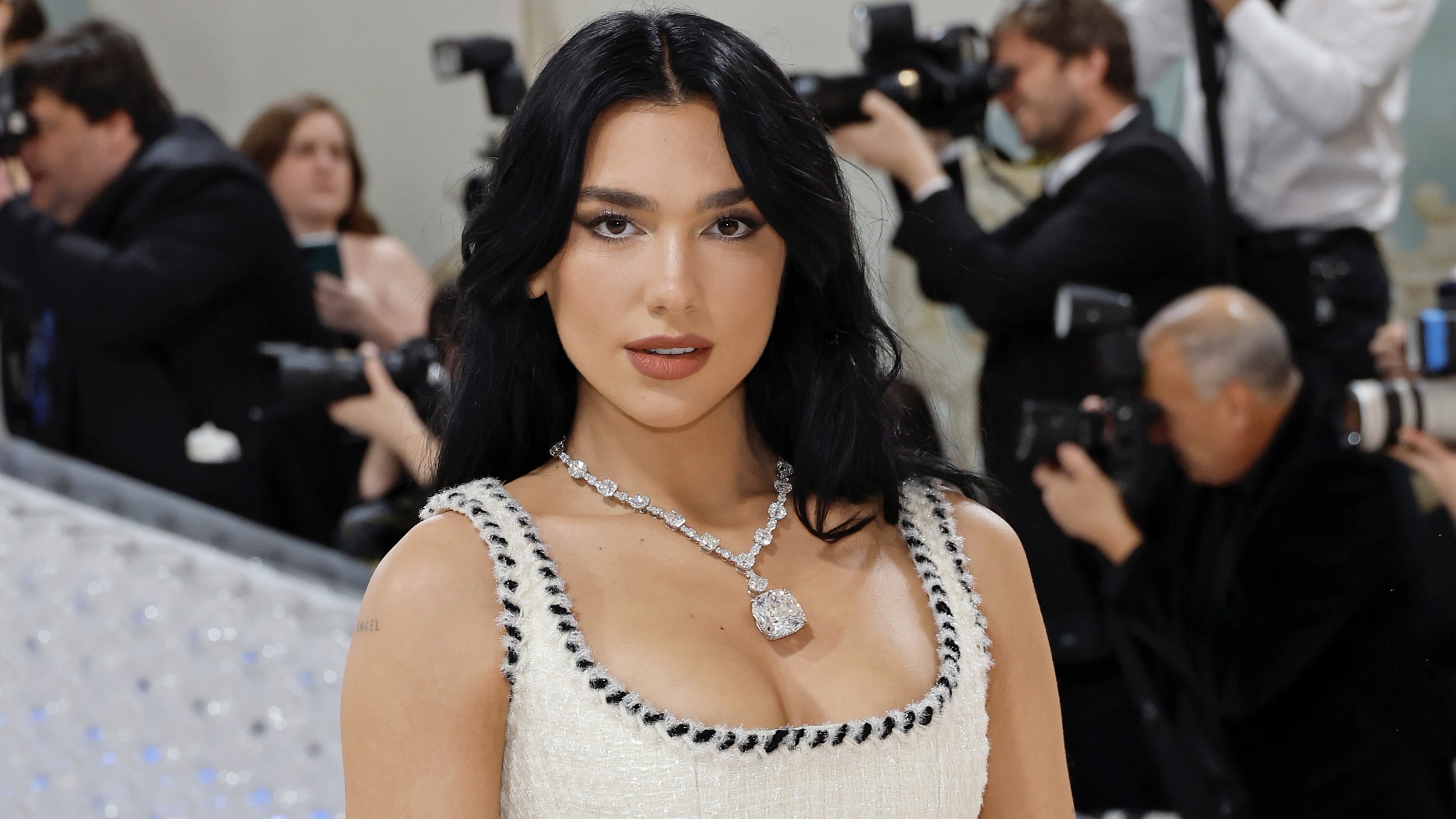 Dua Lipa wore Tiffany & Co.’s Lucinda Star necklace at the 2023 Met Gala.