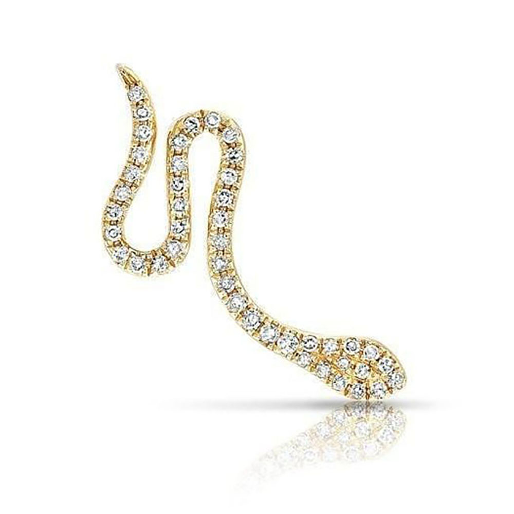 KUNDA DIAMOND SERPENT EARRINGS – Autograph Jewelry