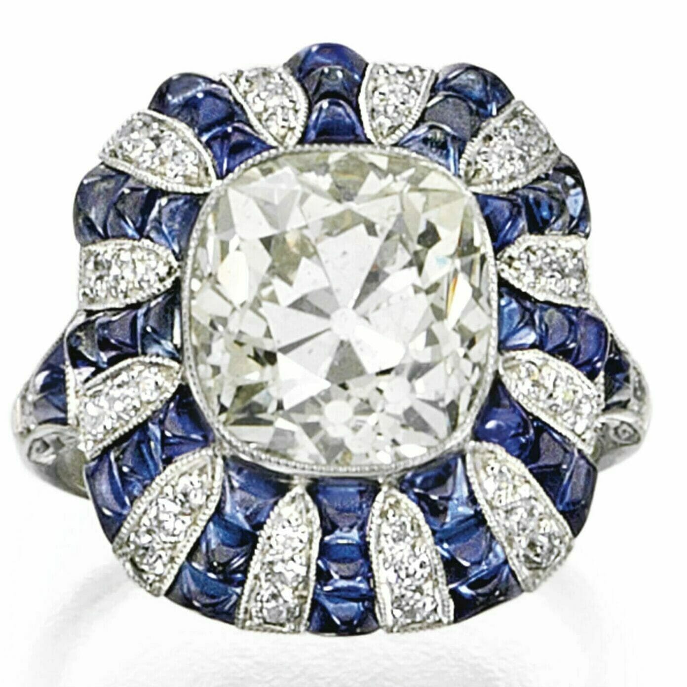 Fana Cushion Shaped Double Halo Diamond Engagement Ring | S3507 – Ben  Garelick