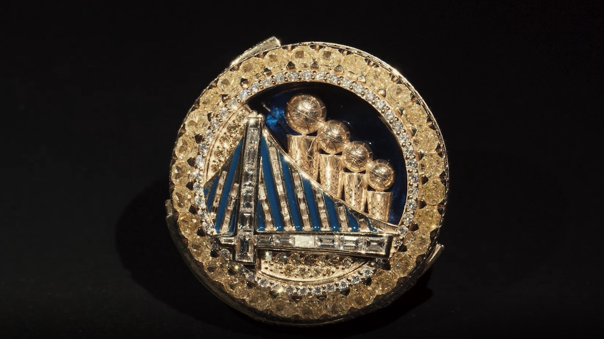 2015 NBA Championship Ring Designed By Jason of Beverly Hills Unveiled at  Golden State Warriors Home Opener