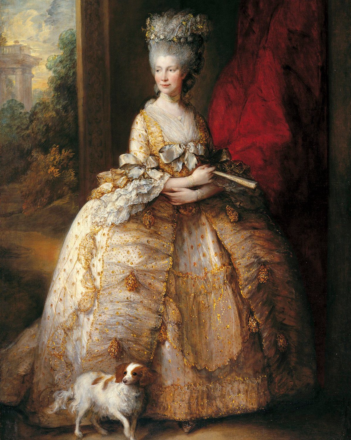Queen Charlotte wearing a diamond engagement ring