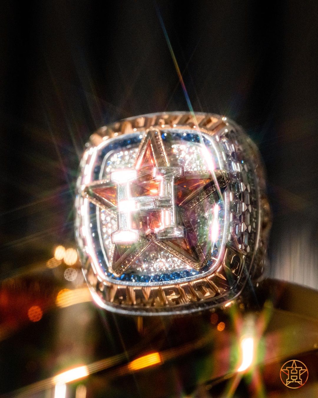 Houston Astros 2022 World Series Champions Gold Program Custom