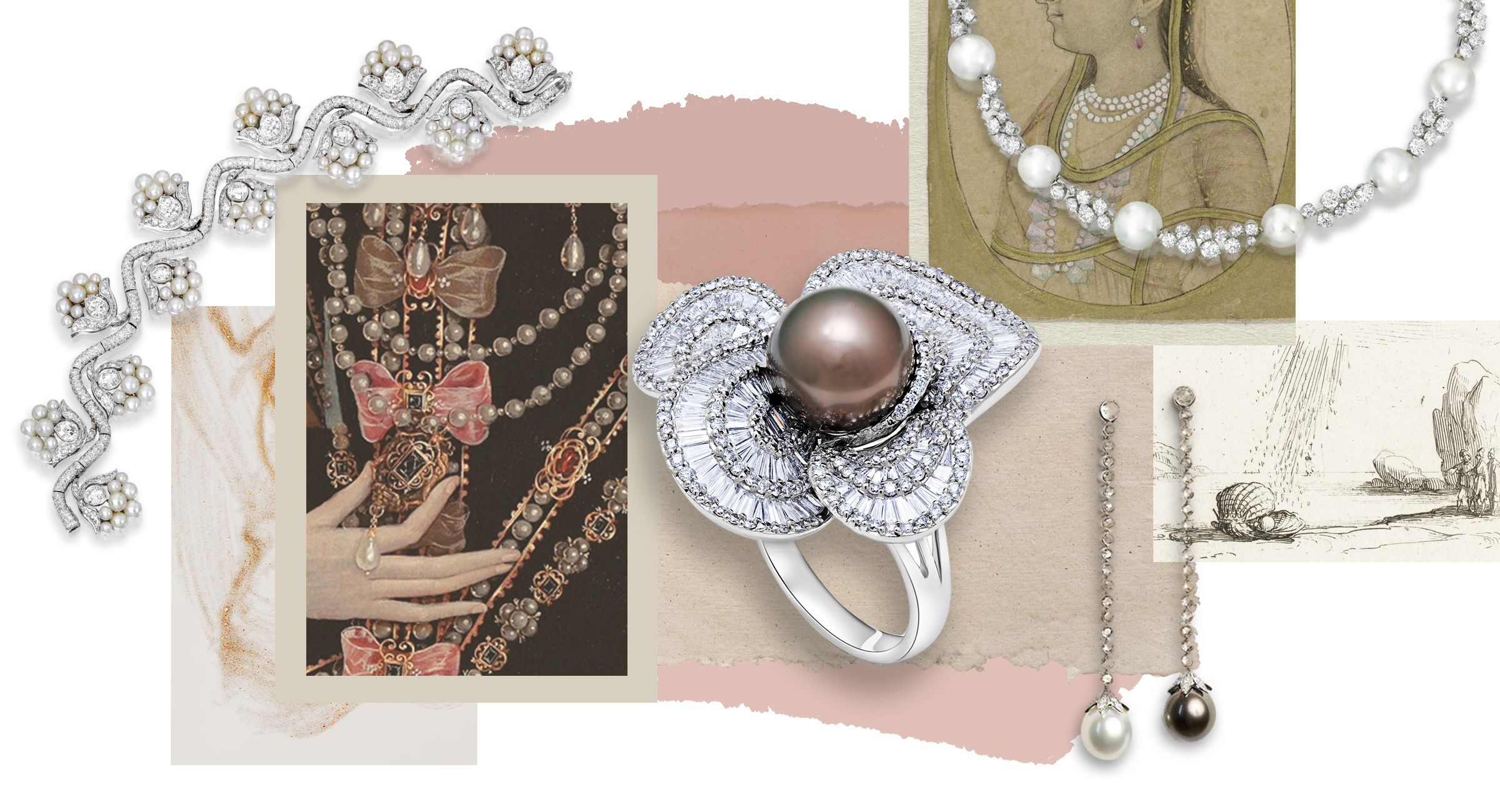 Timeless elegance - Diamonds & pearls together