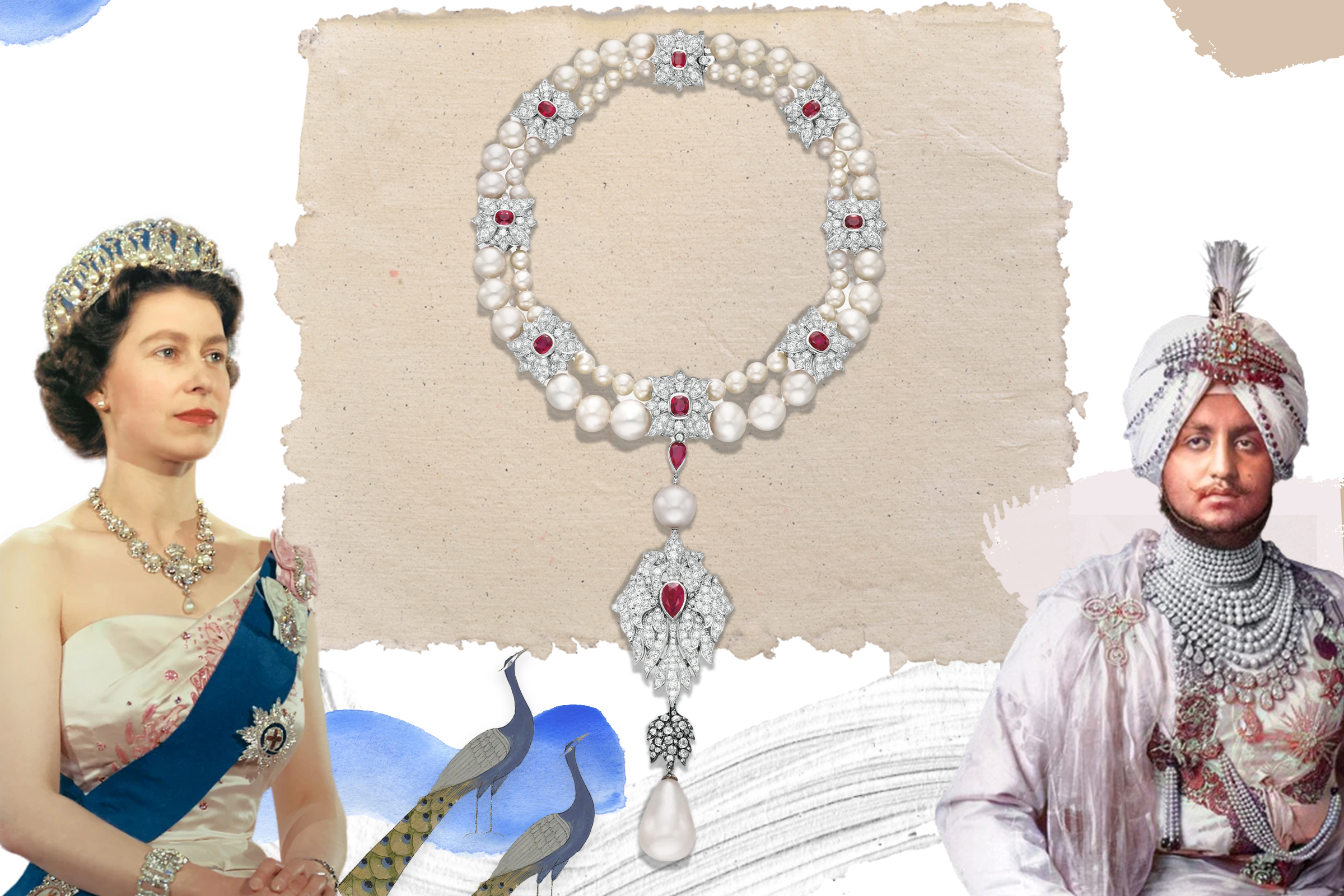Diamonds and pearls Gemstones symbolizing luxury 