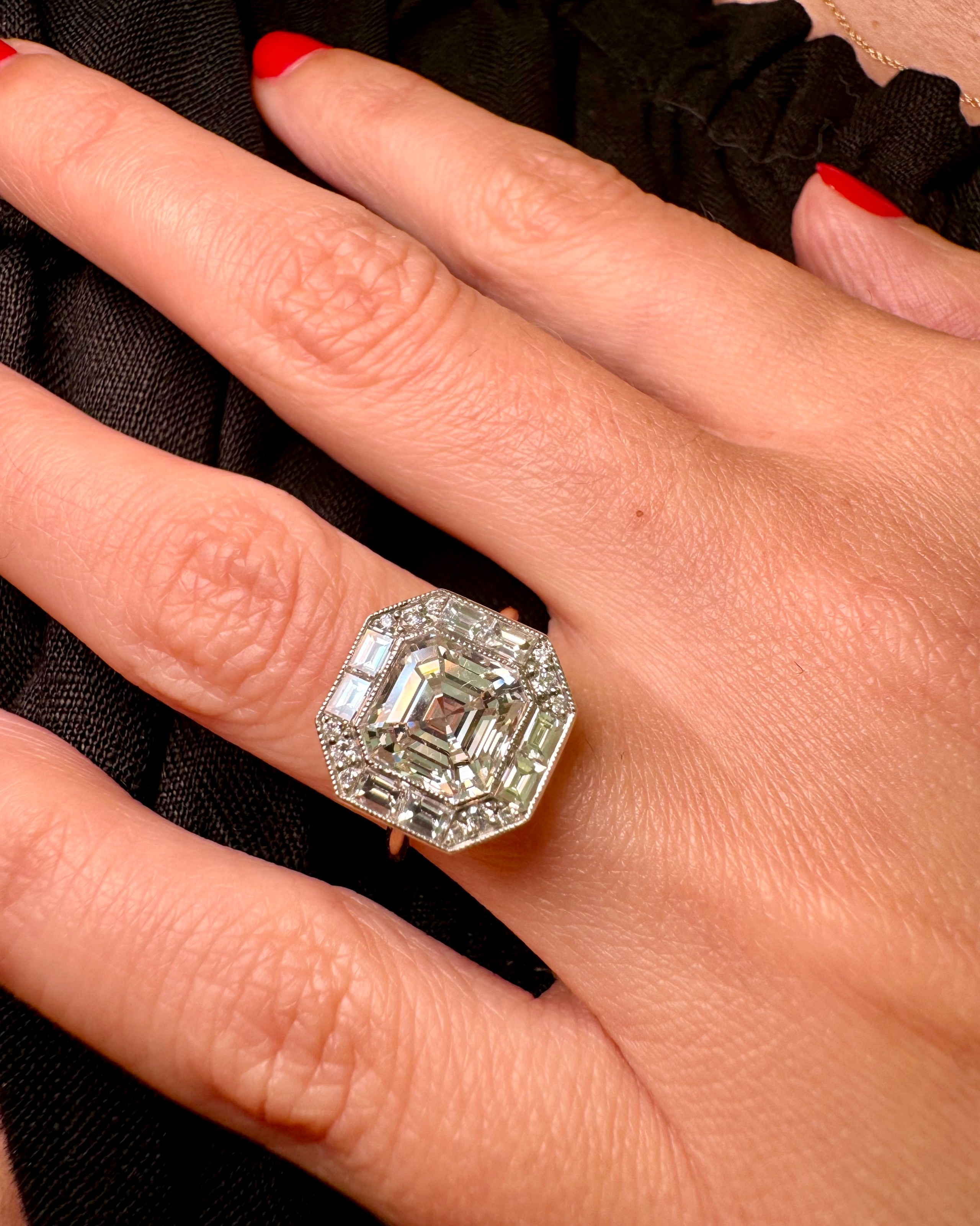 Shelley Brown's Customized Engagement Ring by Ashley Zhang 