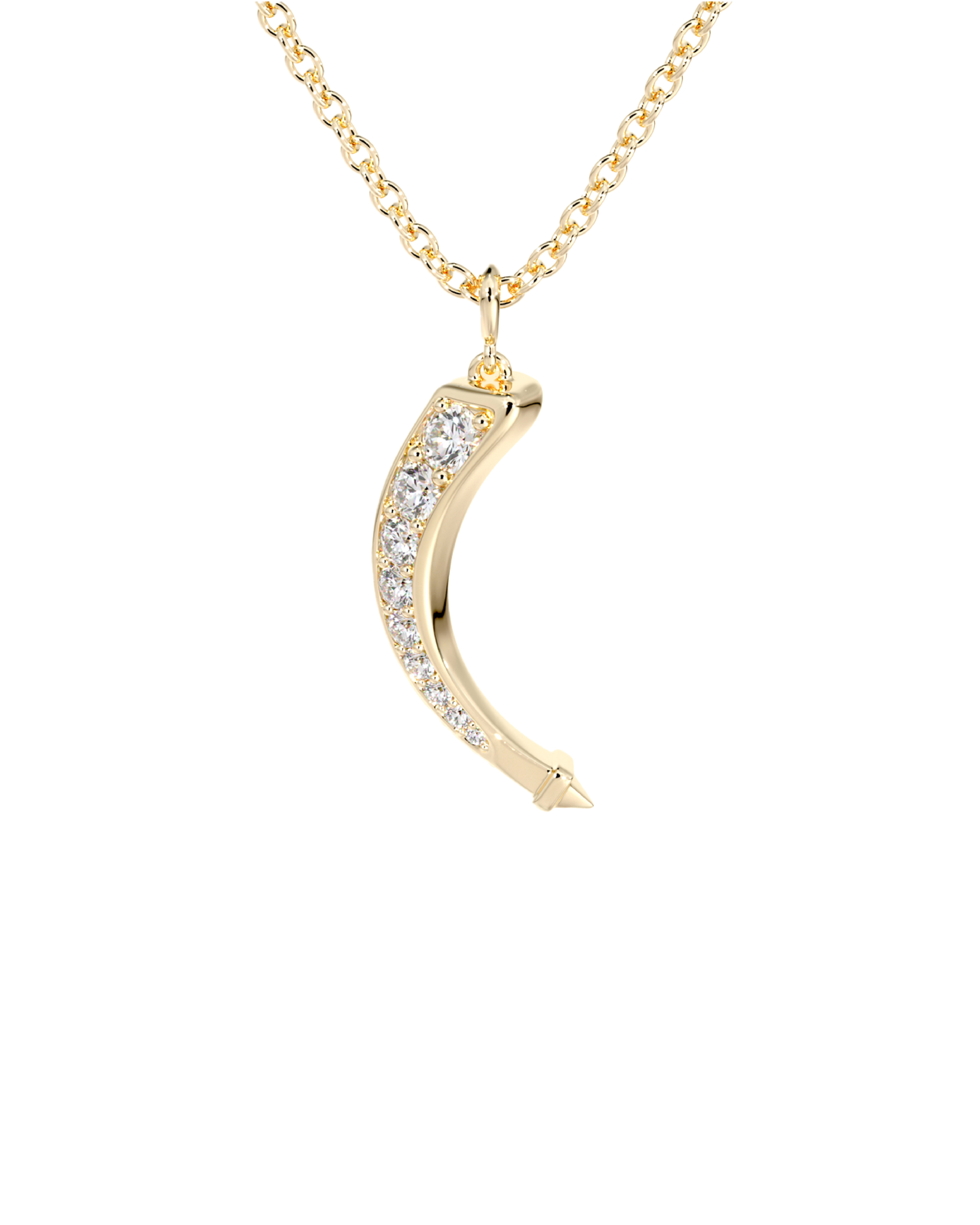 Classic Gold Pendant with Natural Diamonds by De Beers