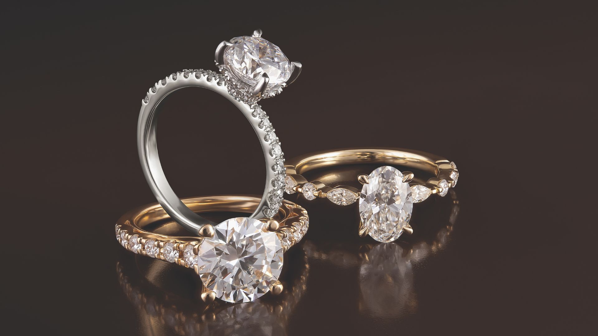 Noventa diamond engagement rings from Riddle's Jewelry.