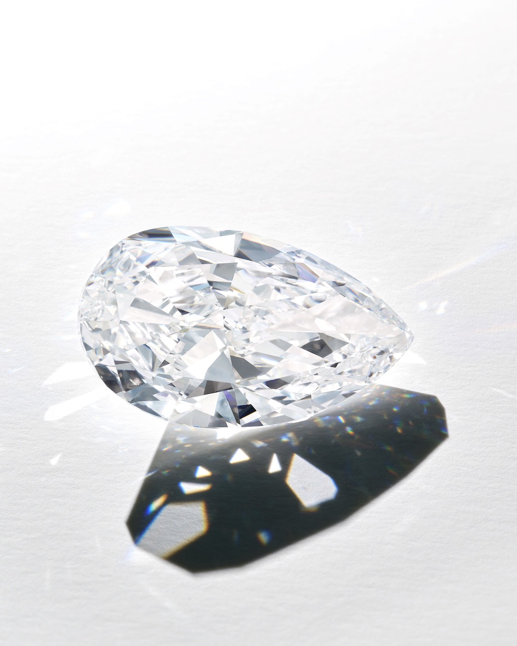 A Magnificent Unmounted Pear-Shaped Diamond from the Most Expensive Diamond Jewelry Auctions of 2024.