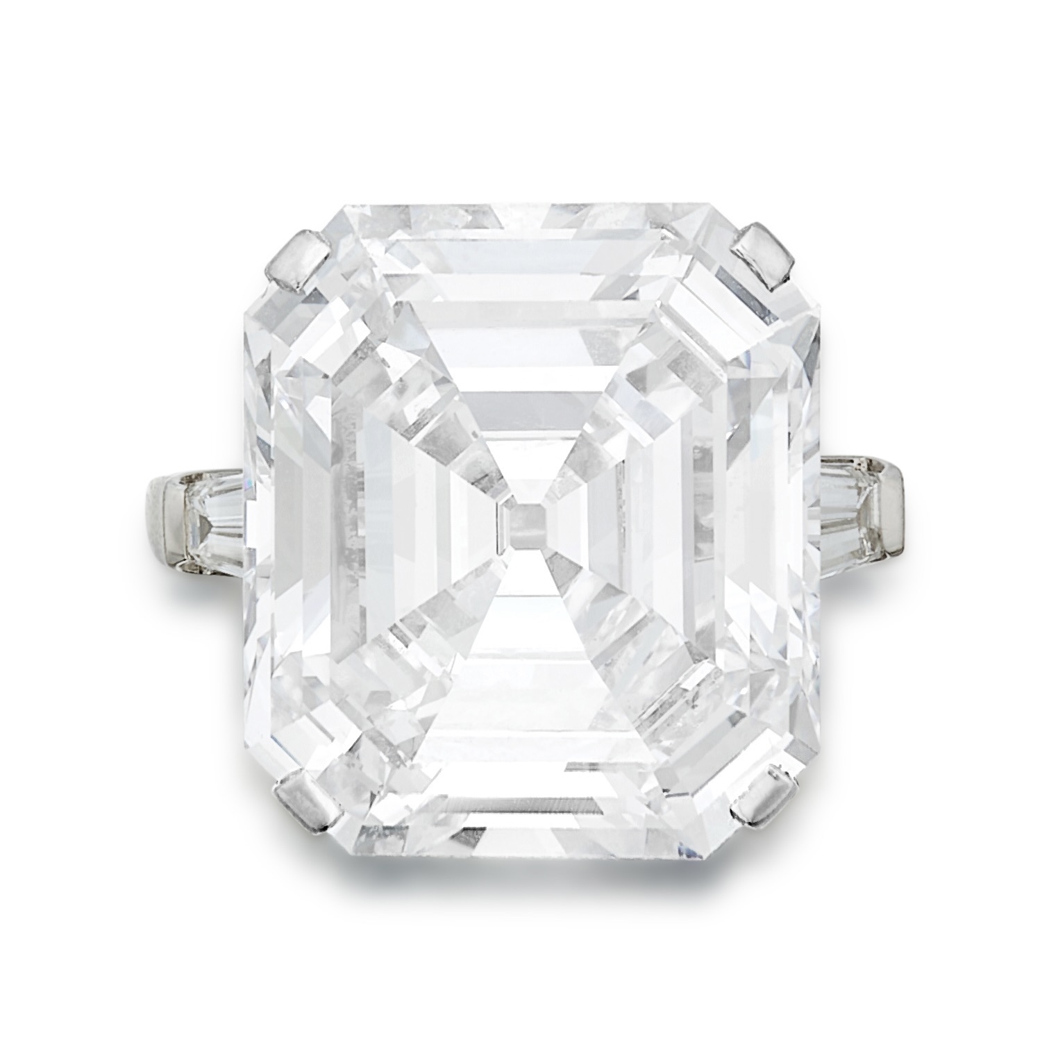 Graff Exquisite Diamond Ring, 21.46 carats from the Most Expensive Diamond Jewelry Auctions of 2024.