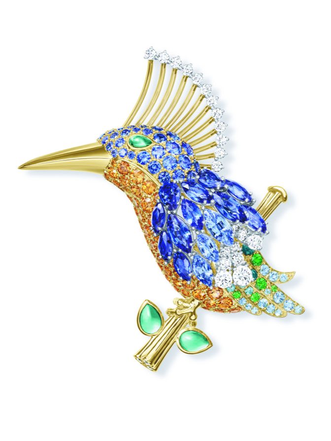 Harry Winston King Fisher Brooch edited