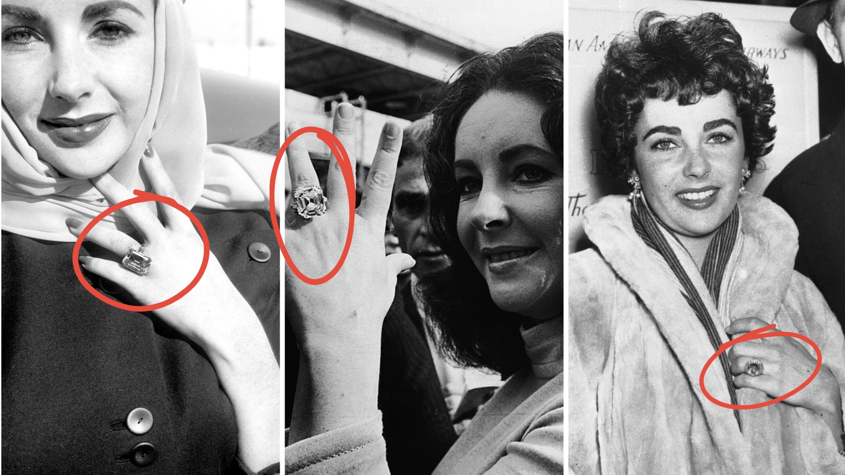 Elizabeth Taylor Engagement Ring Collection