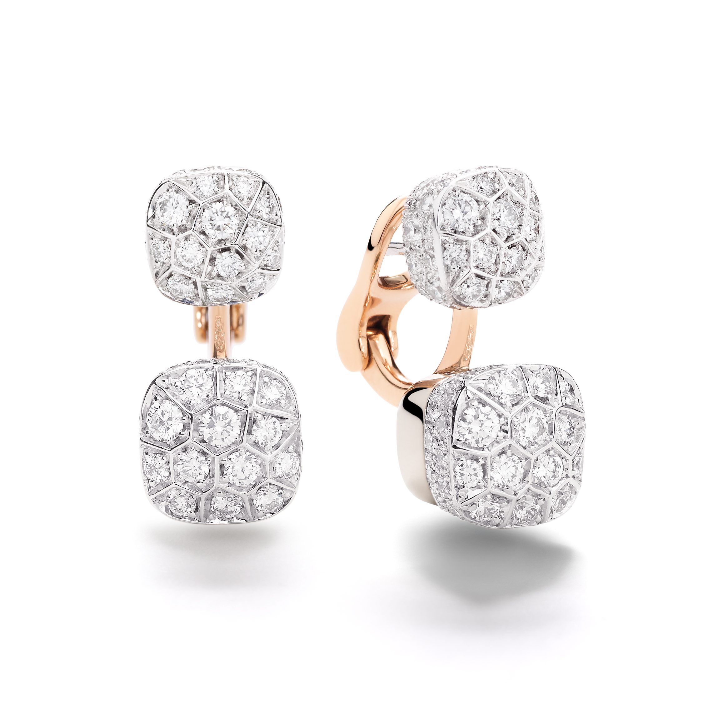 NUDO earrings with diamonds by Pomellato edited